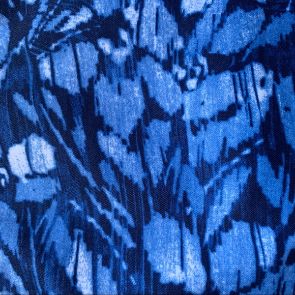 Goodfellow & Co Blue Print Swim Trunks Shorts - Picture 4 of 10